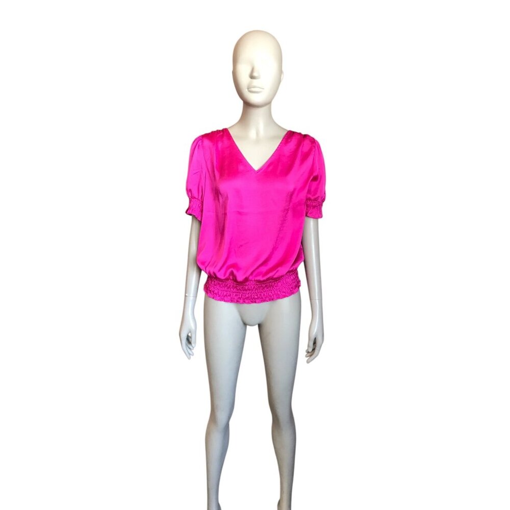 1. State Pink Short Sleeve Blouse